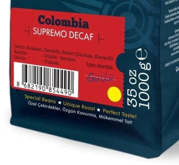 Moliendo Colombia Supremo Decaf  (Kafeinsiz) Yöresel Kahve