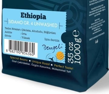 Moliendo Ethiopia Sidamo Gr 4 Kuru İşleme Yöresel Kahve
