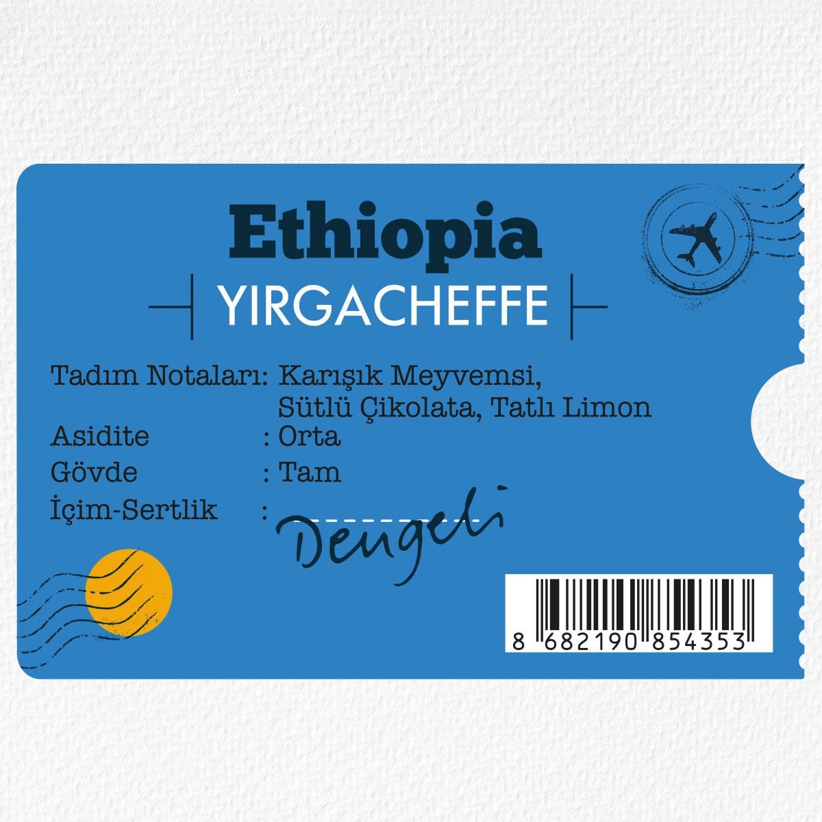 Moliendo Ethiopia Yirgacheffe Yöresel Kahve