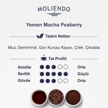 Moliendo Yemen Mocha Yöresel Kahve
