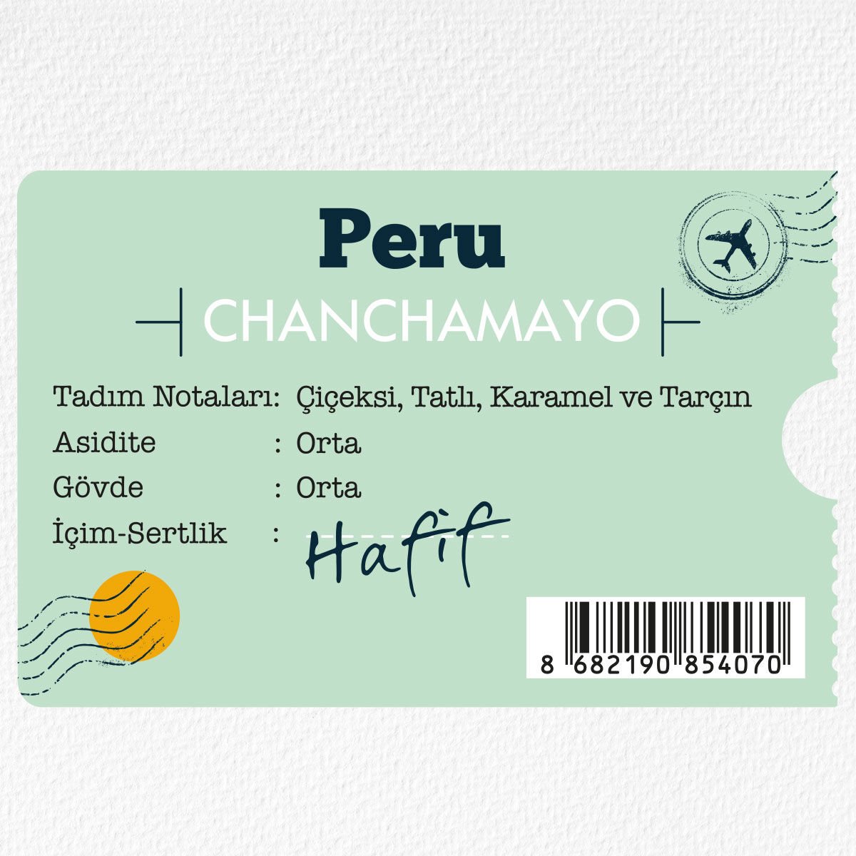 Moliendo Peru Chanchamayo Yöresel Kahve