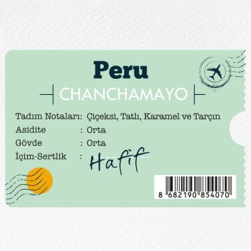 Moliendo Peru Chanchamayo Yöresel Kahve