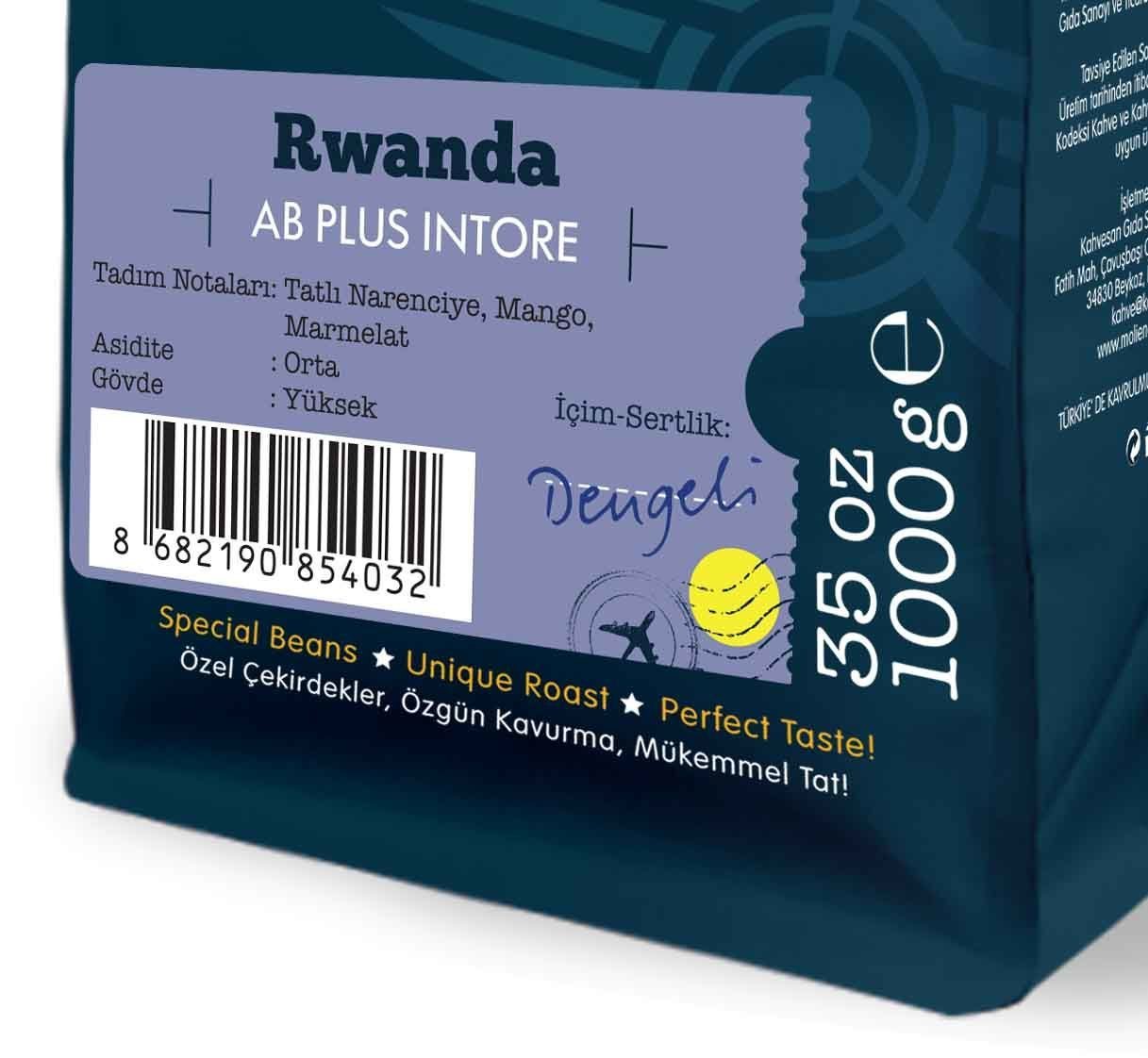 Moliendo Rwanda AB Plus Intore Yöresel Kahve 250 gr.