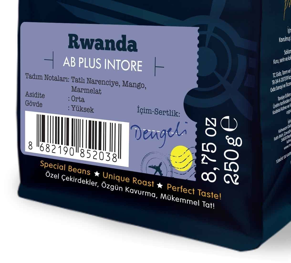 Moliendo Rwanda AB Plus Intore Yöresel Kahve 250 gr.