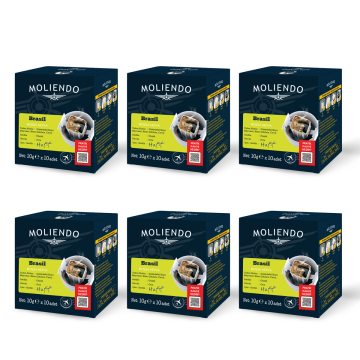 Moliendo Brazil Bossonova Pratik Filtre Kahve 10x10 g 6'lı Avantaj Paketi