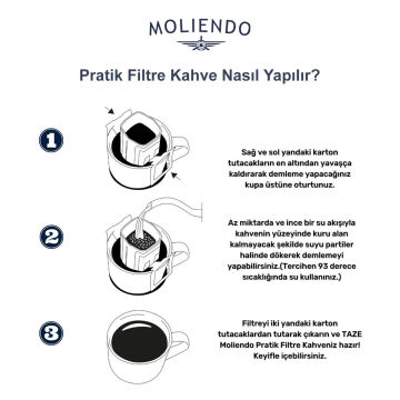Moliendo Brazil Bossonova Pratik Filtre Kahve 10x10 g 6'lı Avantaj Paketi