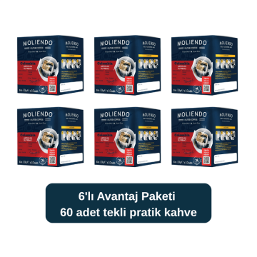 Moliendo Colombia Medellin Supremo Pratik Filtre Kahve 10x10 g 6'lı Avantaj Paketi
