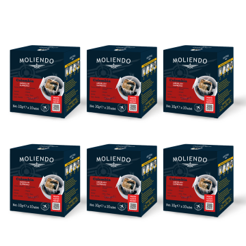 Moliendo Colombia Medellin Supremo Pratik Filtre Kahve 10x10 g 6'lı Avantaj Paketi