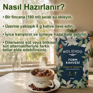 Moliendo Form Kahvesi 200 g (Çözünebilir Hazır Kahve) 6'lı Avantaj Paketi