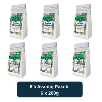 Moliendo Form Kahvesi 200 g (Çözünebilir Hazır Kahve) 6'lı Avantaj Paketi