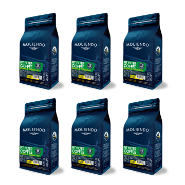Moliendo Fit Filtre Öğütülmüş Kahve 250 g 6'lı Avantaj Paketi