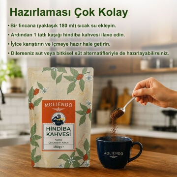 Moliendo Hindiba Kahvesi 150 g (Çözünebilir Hazır Kahve) 6'lı Avantaj Paketi