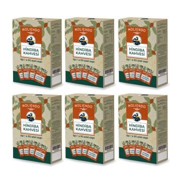 Moliendo Hindiba Kahvesi 60 Tek İçimlik Paket 120 g (Çözünebilir Hazır Kahve) 6'lı Avantaj Paketi