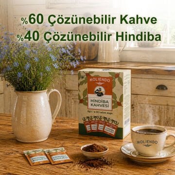 Moliendo Hindiba Kahvesi 60 Tek İçimlik Paket 120 g (Çözünebilir Hazır Kahve) 6'lı Avantaj Paketi