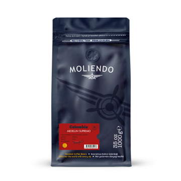 Moliendo Colombia Medellin Supremo Yöresel Kahve 1000 gr.