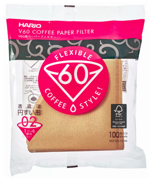 Hario V60 02 Filtre Kağıdı Naturel 100 Adet