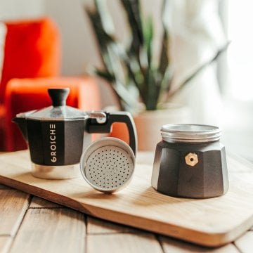 Grosche Milano Moka Pot Siyah 1 Cup 45 ml