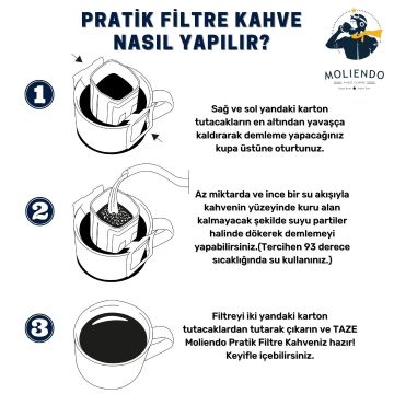 Moliendo Cuba Serrano Lavado Pratik Filtre Kahve 10x10 g