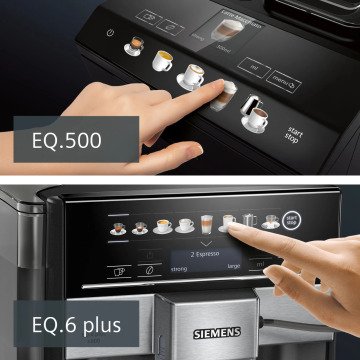 Siemens EQ.6 Plus S100 Sapphire Black Metallic Tam Otomatik Kahve Makinesi TE651319RW