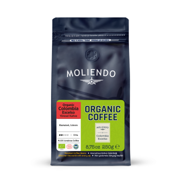 Moliendo Organic Colombia Excelso (Çekirdek) Yöresel Kahve 250 g