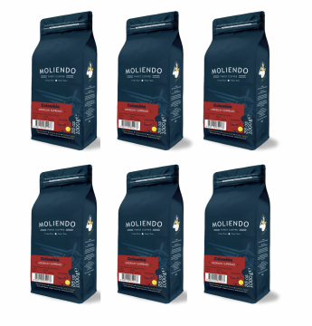 Moliendo Colombia Medellin Supremo Yöresel Kahve Avantaj Paketi 6x1 Kg.
