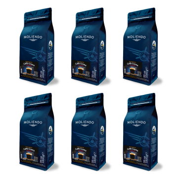 Moliendo Professional Caffe Crema Strong Çekirdek Kahve Avantaj Paketi 6x1 Kg.