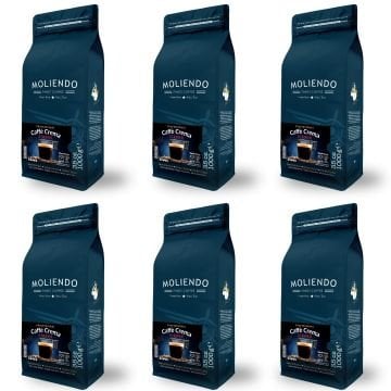 Moliendo Professional Caffe Crema Strong Çekirdek Kahve Avantaj Paketi 6x1 Kg.