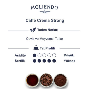 Moliendo Professional Caffe Crema Strong Çekirdek Kahve Avantaj Paketi 6x1 Kg.