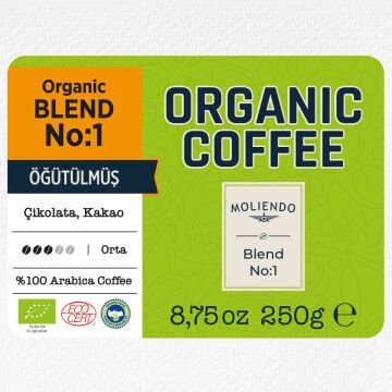 Moliendo Organic Blend No:1 (Öğütülmüş) Kahve 250 g