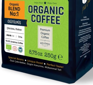Moliendo Organic Blend No:1 Kahve 250 g (Öğütülmüş)