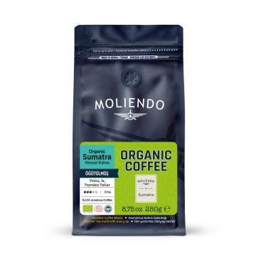 Moliendo Organic Indonesia Sumatra (Öğütülmüş) Yöresel Kahve 250 g