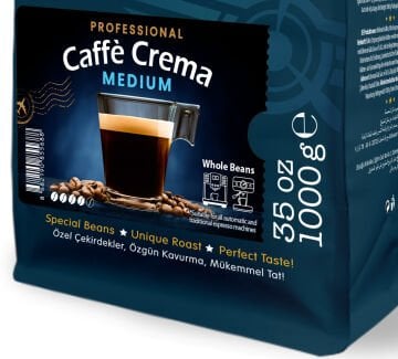 Moliendo Professional Caffe Crema Medium Çekirdek Kahve 1000 g