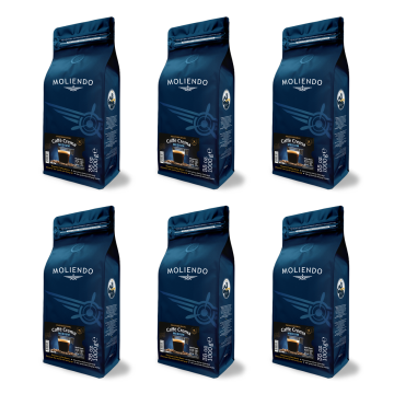 Moliendo Professional Caffe Crema Medium Çekirdek Kahve Avantaj Paketi 6x1 Kg.