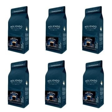 Moliendo Professional Caffe Crema Medium Çekirdek Kahve Avantaj Paketi 6x1 Kg.